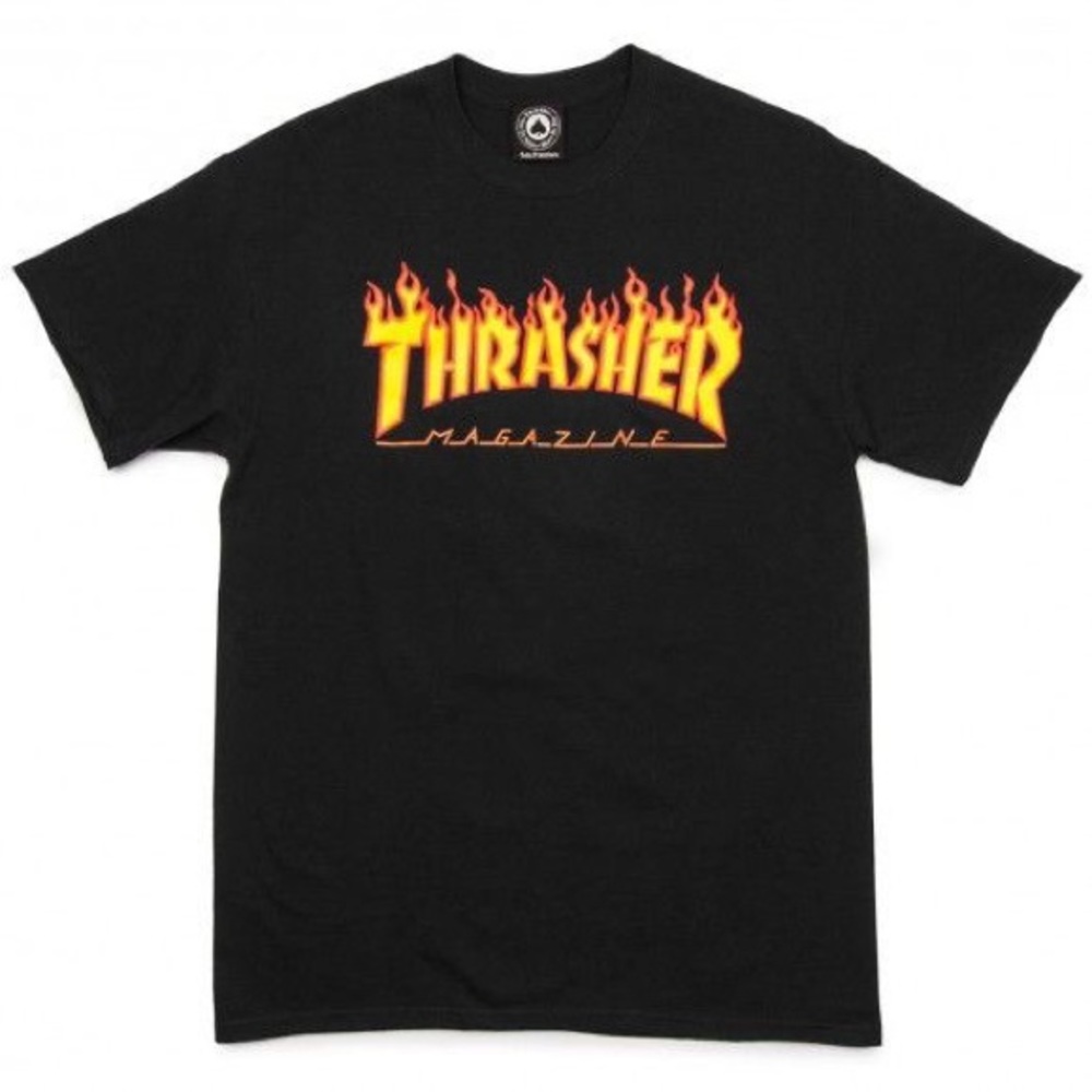 thrasher flame t shirt